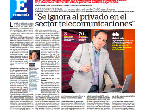 «Se ignora al privado en el sector telco» Correo 