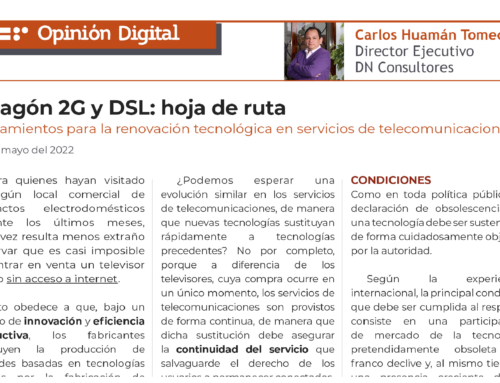  Apagón 2G y DSL: hoja de ruta  Lineamientos para la renovación tecnológica en servicios de telecomunicaciones 